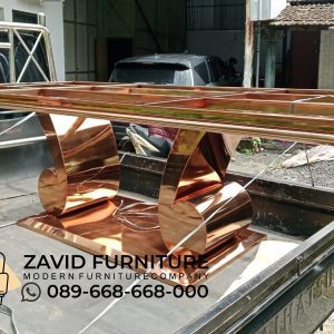 Kaki Meja Makan Stainles Rose Gold Nada Kaki Meja Stainles Rose Gold Nada