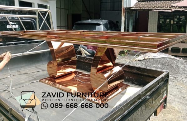 Kaki Meja Makan Stainles Rose Gold Nada Kaki Meja Stainles Rose Gold Nada