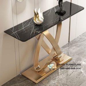 Meja Konsul Padang Kaki Silang Gold Meja Konsul Padang Kaki Silang Gold
