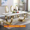 Meja Makan Marmer Cincin Gold Meja Makan Marmer Cincin Gold