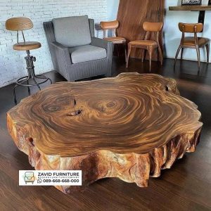 Bulat Meja Tamu Kayu Trembesi Bulat Meja Tamu Kayu Trembesi
