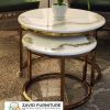 Coffe Table Stainles Bulat Marmer Coffe Table Stainles Bulat Marmer