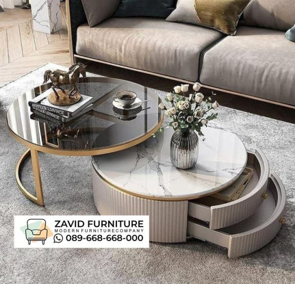 Desain Modern Coffe Table Kombinasi Laci Desain Modern Coffe Table Kombinasi Laci