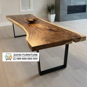 Jual Meja Kayu Minimalis Kaki Besi Jual Meja Kayu Minimalis Kaki Besi