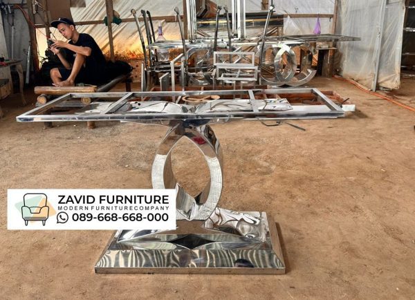Kaki Meja Makan Stainless Ukuran 120x80 Untuk 4 Kursi Kaki Meja Makan Stainless Ukuran 120x80 Untuk 4 Kursi
