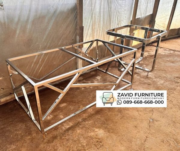 Kaki Meja Stainless Steel Coffe Table Minimalis Kaki Meja Stainless Steel Coffe Table Minimalis
