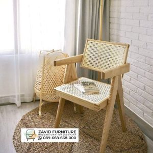 Kursi Cafe Jati Kombinasi Rotan Modern Kursi Cafe Jati Kombinasi Rotan  Modern