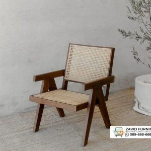 Kursi Cafe Jati Modern Kombinasi Rotan Tanganan Kursi Cafe Jati Modern Kombinasi Rotan Tanganan