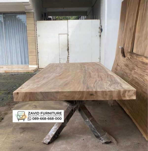 Meja Kayu Jati Tebal 10 Cm Meja Kayu Jati Tebal 10 Cm