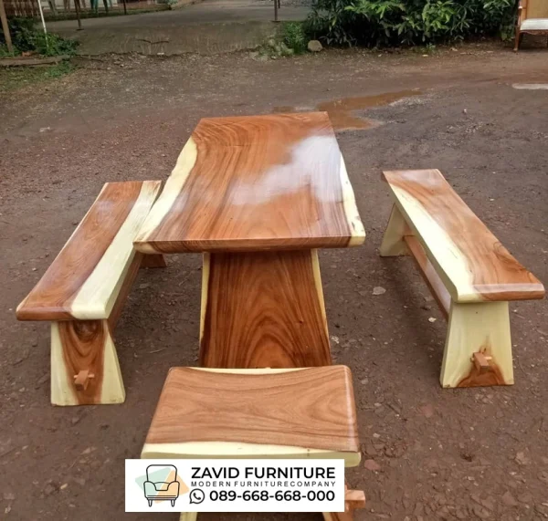 Meja Kayu Panjang 3 Meter Meja Kayu Panjang 3 Meter