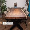 Meja Kayu Tebal Kaki Silang Meja Kayu Tebal Kaki Silang