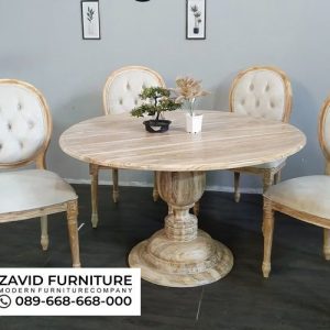 Meja Kayu Utuh Bulat 3 Meja Kayu Utuh Bulat