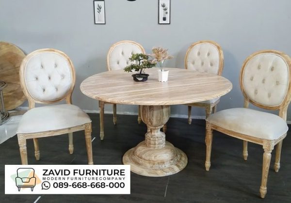 Meja Kayu Utuh Bulat 3 Meja Kayu Utuh Bulat