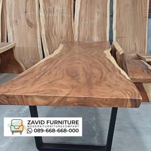 Meja Kayu Utuh Semarang Kaki Besi Meja Kayu Utuh Semarang Kaki Besi