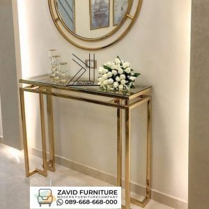 Meja Konsul Gold Stainlis Meja Konsul Gold Stainlis
