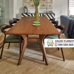 Meja Makan Kayu Jati Ukuran 180 X 85 Cm Meja Makan Kayu Jati Ukuran 180 X 85 Cm