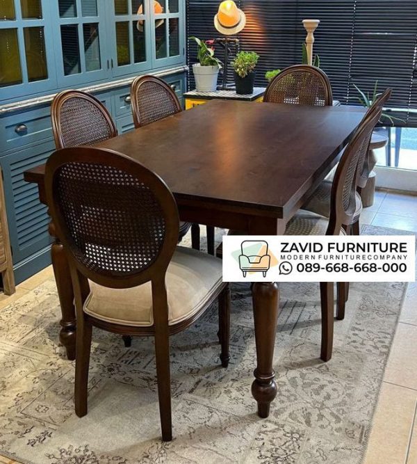 Meja Makan Kayu Jati Ukuran 189 X 98 Cm Meja Makan Kayu Jati Ukuran 189 X 98 Cm