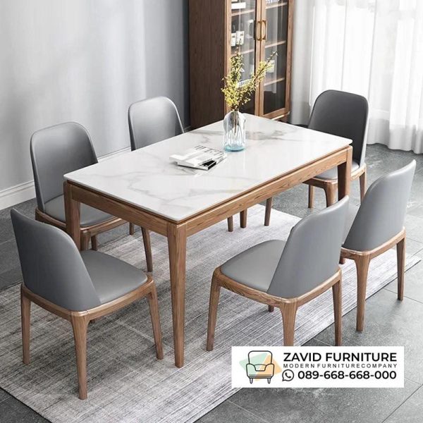 Meja Makan Marmer Kayu Jati Lampung Meja Makan Marmer Kayu Jati Lampung