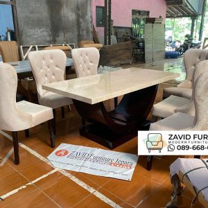Meja Makan Marmer Tebal Desain Terbaru Meja Makan Marmer Tebal Desain Terbaru