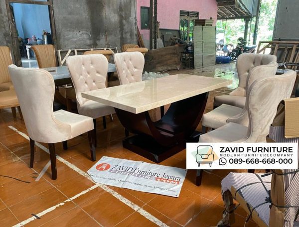 Meja Makan Marmer Tebal Desain Terbaru Meja Makan Marmer Tebal Desain Terbaru