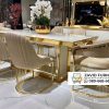 Meja Makan Stainless Gold Makassar
