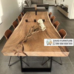 Meja Makan Trembesi Kaki Besi 8 Kursi Sumatra Meja Makan Trembesi Kaki Besi 8 Kursi Sumatra