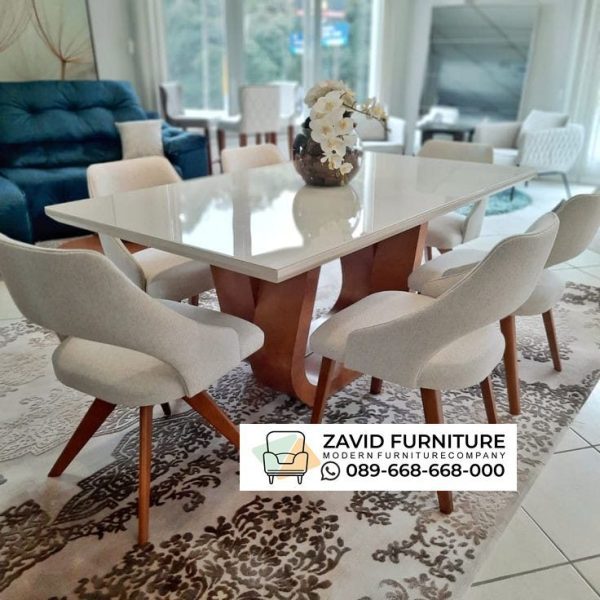 Meja Marmer Jati U Desain Bandung Meja Marmer Jati U Desain Bandung