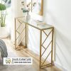 Meja Modern Konsul Kombinasi Kaca Gold Meja Modern Konsul Kombinasi Kaca Gold