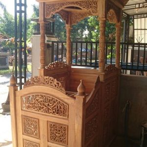Mimbar Jati Kayu Modern Mimbar Jati Kayu Modern