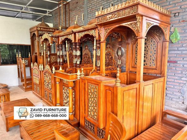 Mimbar Masjid Mewah Kayu Jati Mimbar Masjid Mewah Kayu Jati