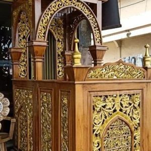 Mimbar Mewah Jati Kayu Ukir Mimbar Mewah Jati Kayu Ukir