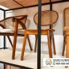 Model Kursi Cafe Kayu Kombinasi Rotan Jakarta Selatan