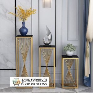 Modern Meja Sudut Persegi Stainles Gold Surabaya Modern Meja Sudut Persegi Stainles Gold Surabaya
