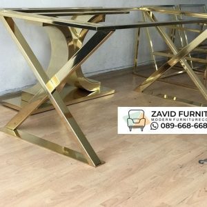 Rangka Kaki Meja Minimalis Gold Rangka Kaki Meja Minimalis Gold