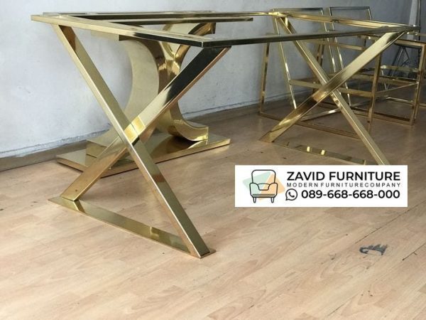 Rangka Kaki Meja Minimalis Gold Rangka Kaki Meja Minimalis Gold