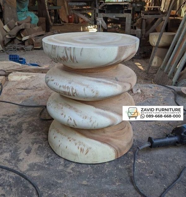 Stool Kayu Solid Bentuk Unik Stool Kayu Solid Bentuk Unik