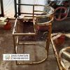 Custom Kaki Meja Stainles Gold Moderen 2 Custom Rangka Kursi Stainless Gold Modern
