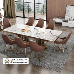 Jual Meja Makan Marmer Motif 8 Kursi Jual Meja Makan Marmer Motif 8 Kursi