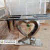 Jual Rangka Kaki Meja Konsul Custom Love Silver Jual Rangka Kaki Meja Konsul Custom Love Silver