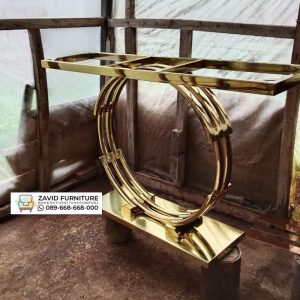 Kaki Meja Konsol Cincin Emas Kaki Meja Konsol Cincin Emas