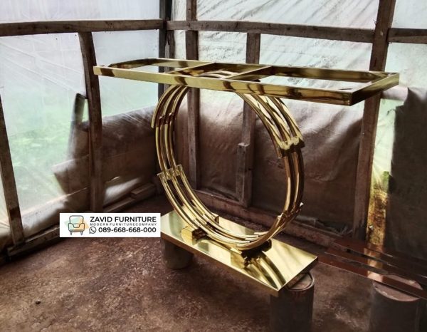 Kaki Meja Konsol Cincin Emas Kaki Meja Konsol Cincin Emas