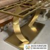 Kaki Meja Makan Minimalis Warna Gold