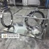 Kaki Meja Stainles Silver Kaki Cincin Unik