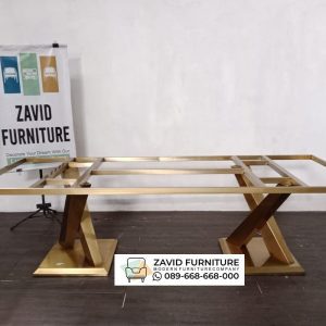 Kaki Meja Stainless Silang Tahan Lama Kaki Meja Stainless Silang Tahan Lama