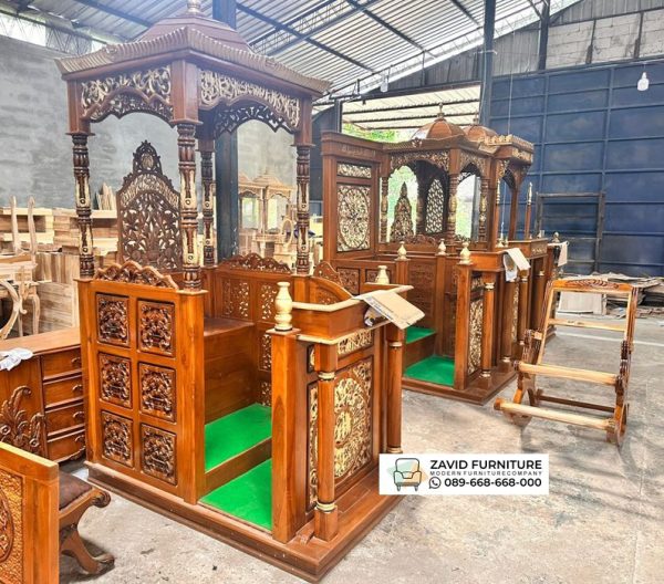Kota Salatiga Mimbar Modern Kayu Jati Kota Salatiga Mimbar Modern Kayu Jati