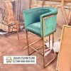 Kursi Bar Kaki Stainless Melengkung Tanganan