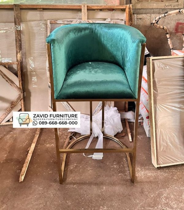 Kursi Bar Kaki Stainless Melengkung Tanganan 2 Kursi Bar Kaki Stainless Melengkung Tanganan