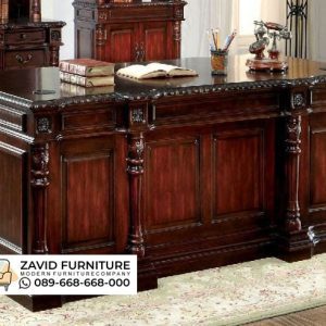 Meja Kantor Dari Kayu Coklat Meja Kantor Dari Kayu Jati  Coklat