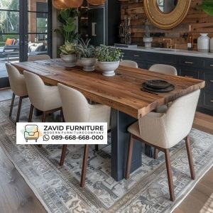 Meja Kursi Kaki Besi Kayu Trembesi Meja Kursi Kaki Besi Kayu Trembesi