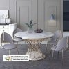 Meja Makan Bulat Rangka Stainless Meja Makan Bulat Rangka Stainless